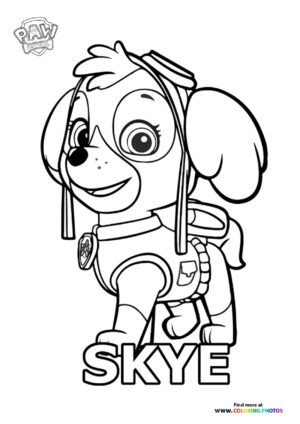 Skye coloring page