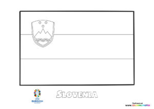 Slovenia flag Euro 2024