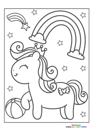 Small pony with crown