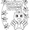 Small thanksgiving turkey coloring page