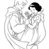 Snow White with the Prince coloring page