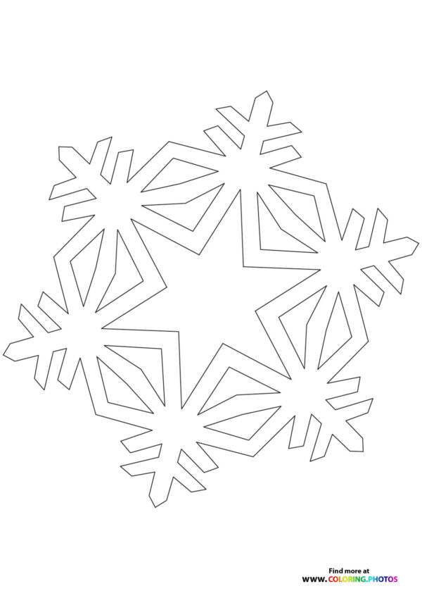 Snowflake1 coloring page