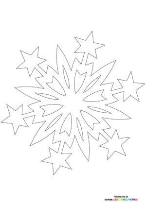 Snowflake4 coloring page