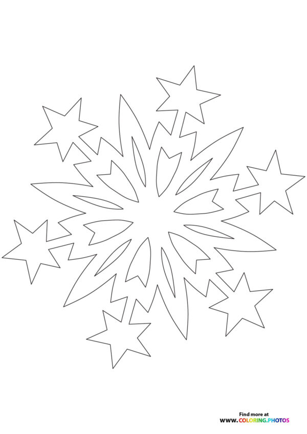 Snowflake4 coloring page