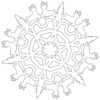 Snowflake6 coloring page