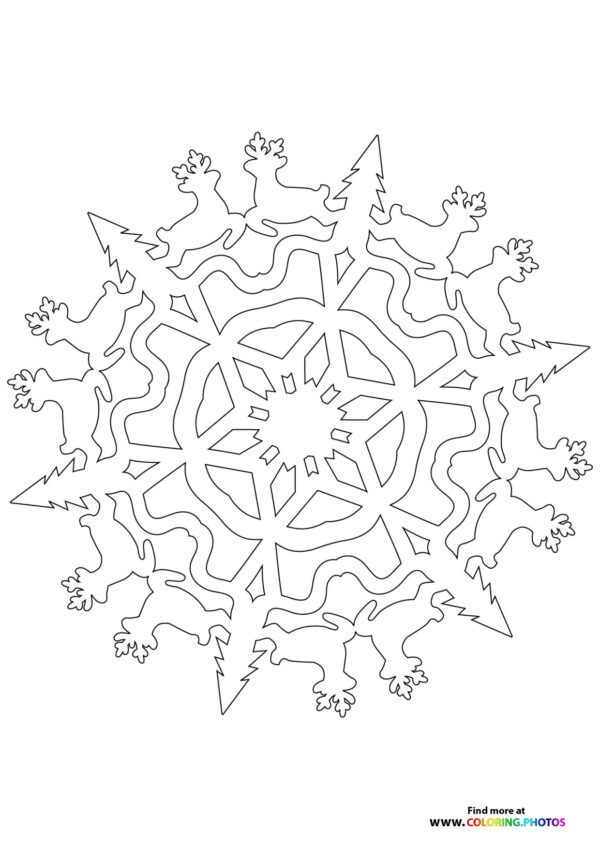 Snowflake6 coloring page