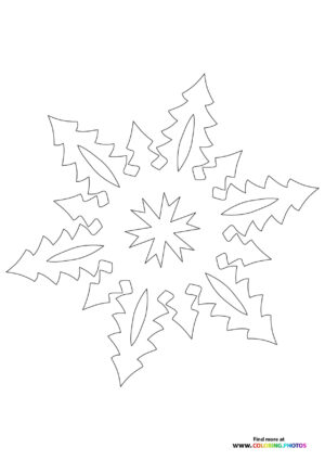 Snowflake7 coloring page