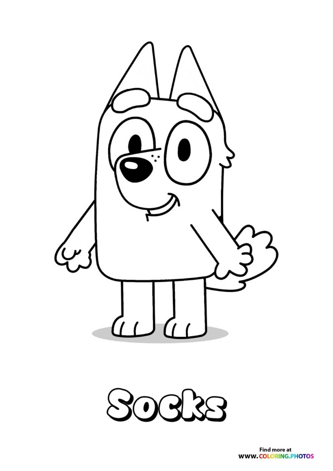Muffin from Bluey - Coloring Pages for kids