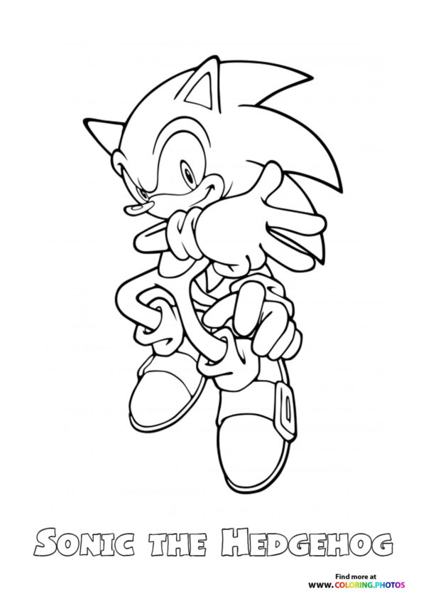 Sonic the Hedgehog coloring page