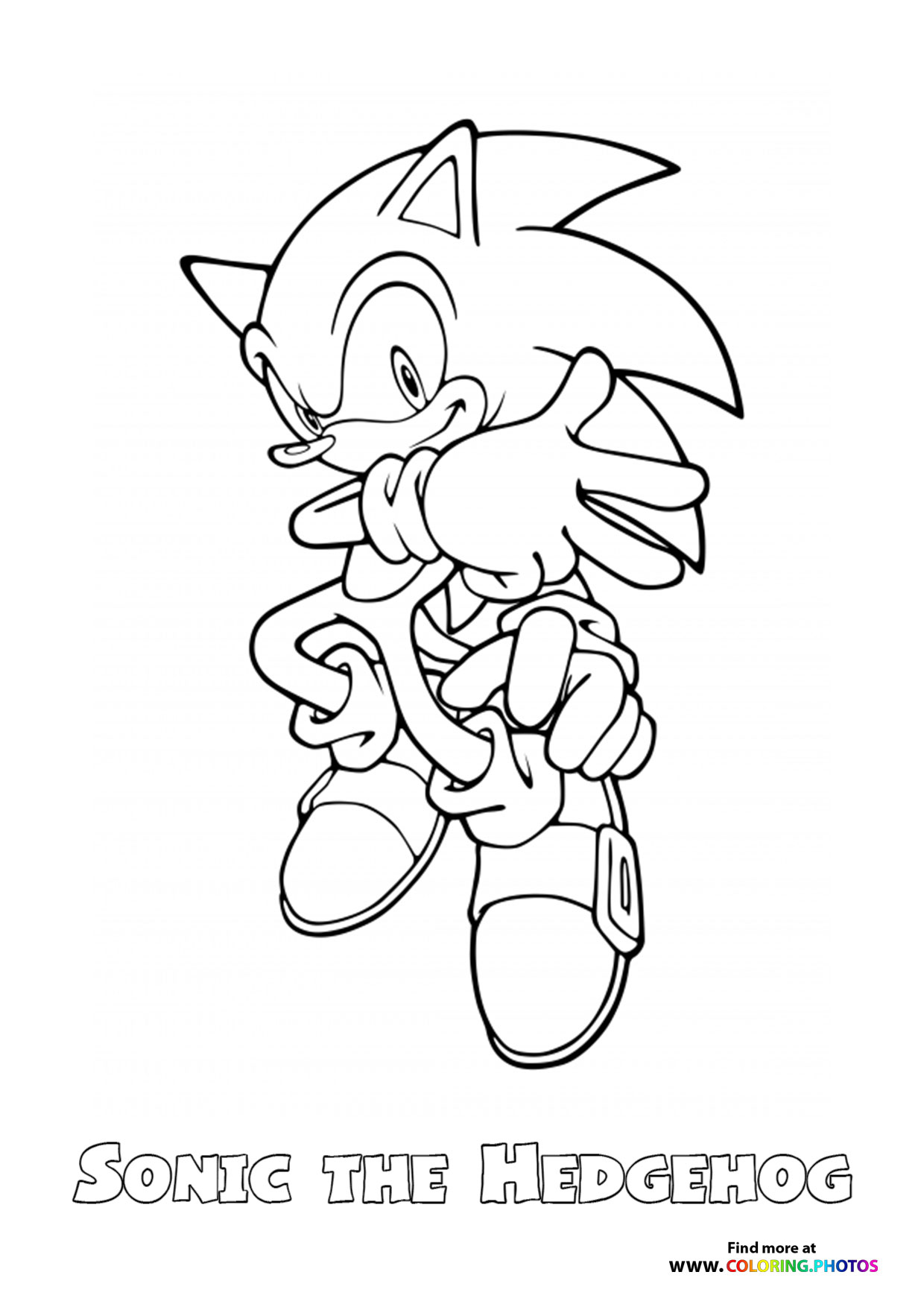 Sonic the Hedgehog - Coloring Pages for kids