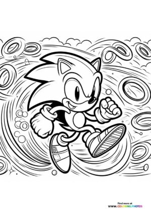 Sonic the Hedgehog jumping