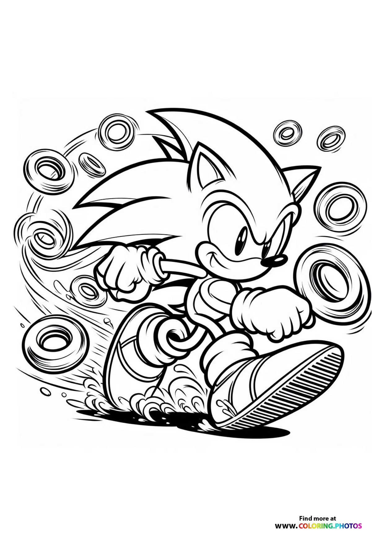 Free Sonic The Hedgehog Coloring Pages Printable PDFs For Kids