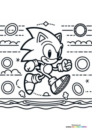 Sonic the Hedgehog with coins