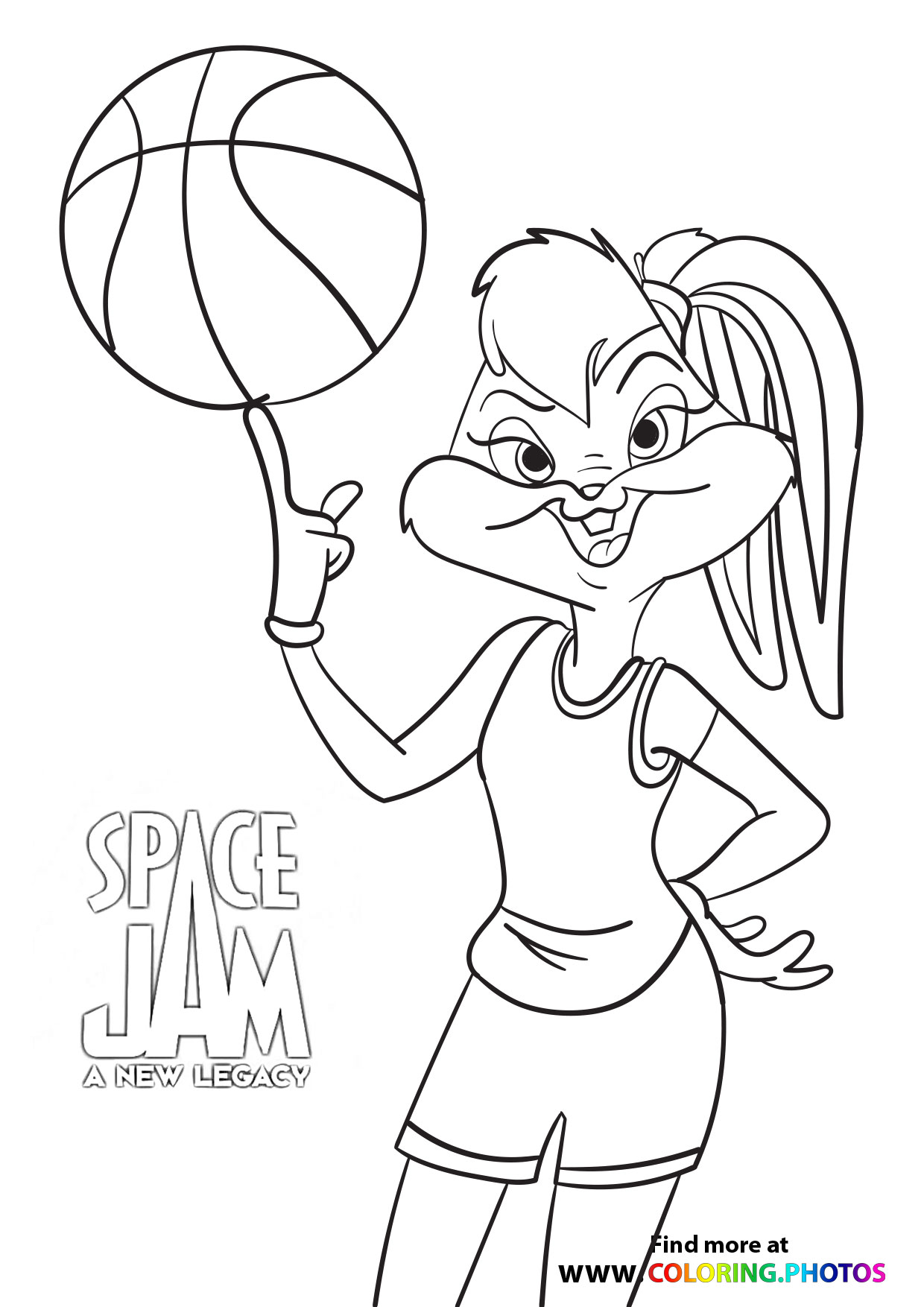 Lola Space Jam A New Legacy Coloring Pages For Kids