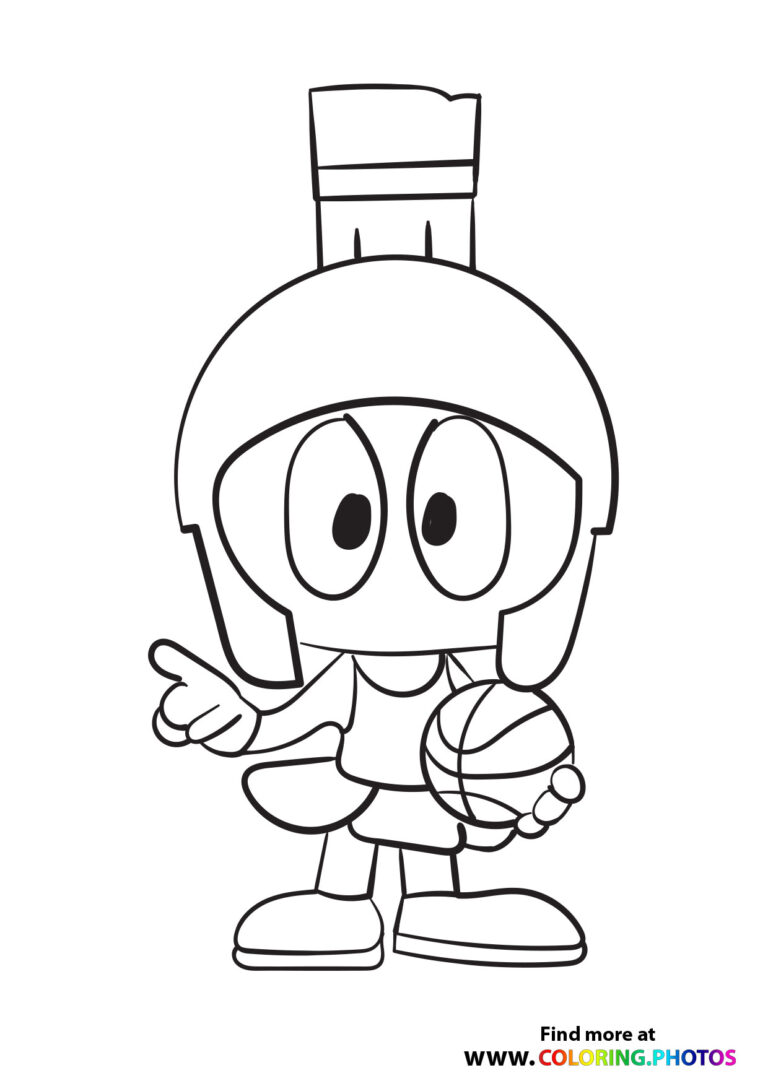 Marvin the martian coloring pages