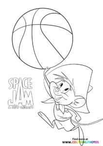 Daffy and Taz - Space Jam: A new legacy - Coloring Pages for kids