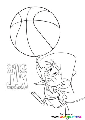 Granny - Space Jam: A new legacy - Coloring Pages for kids