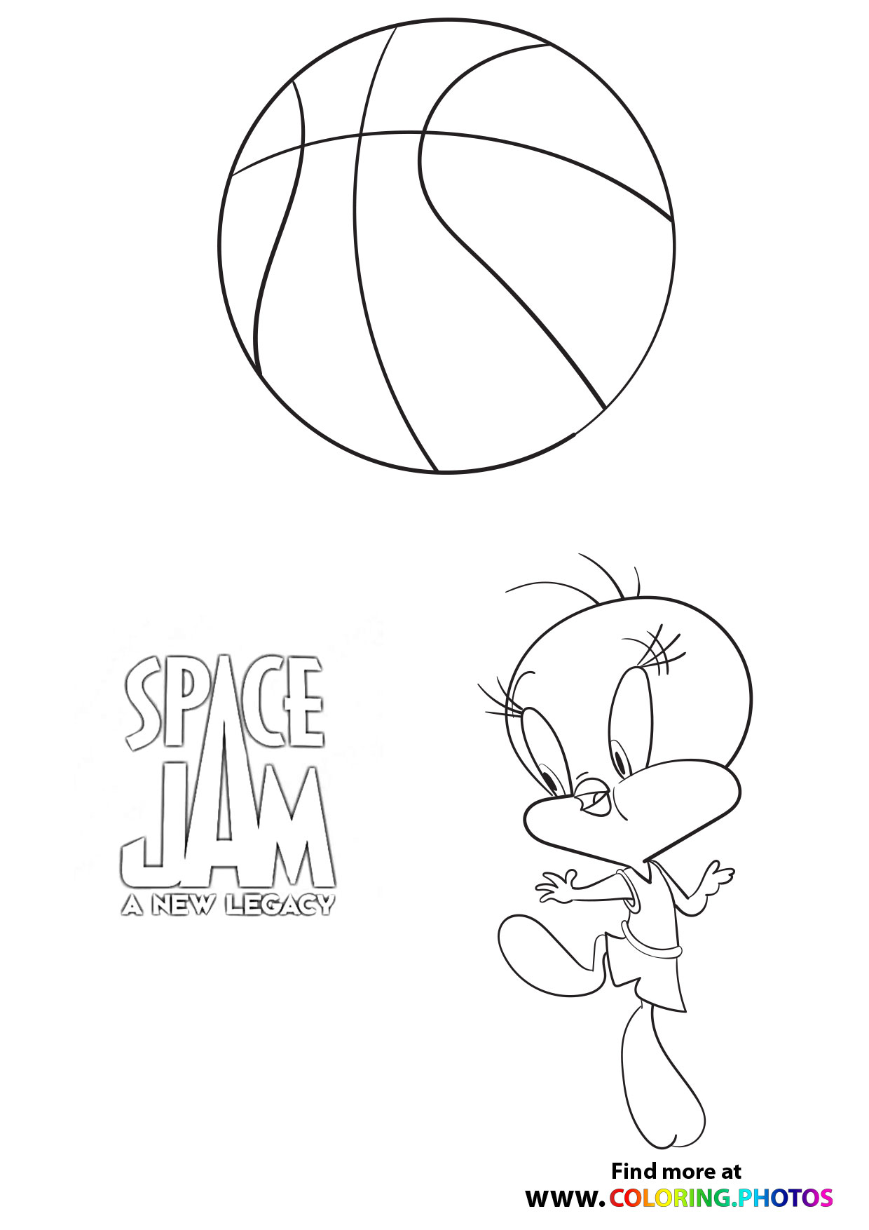 Looney Tunes Space Jam Coloring Pages