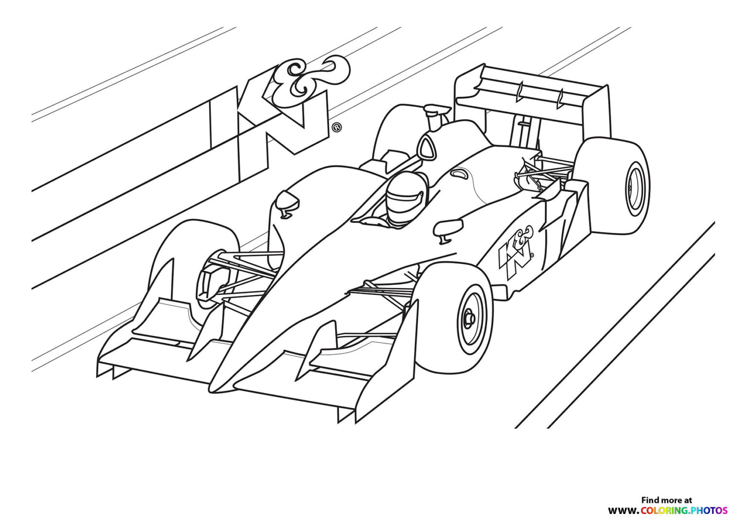 Formula 1 - Coloring Pages for kids | Free and easy print or download