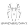 Spiderman logo coloring page