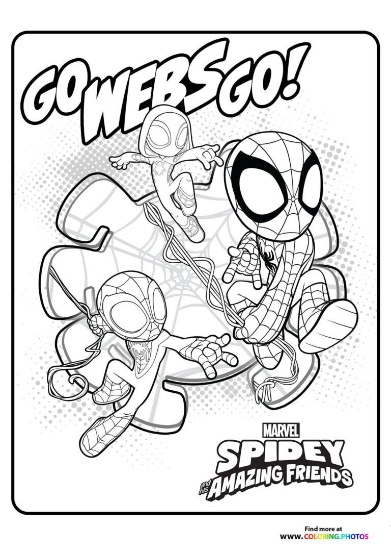 Spidey and His Amazing Friends Coloring Page