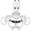 SpongeBob Mr. Krabs coloring page