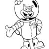 SpongeBob Cheeks coloring page