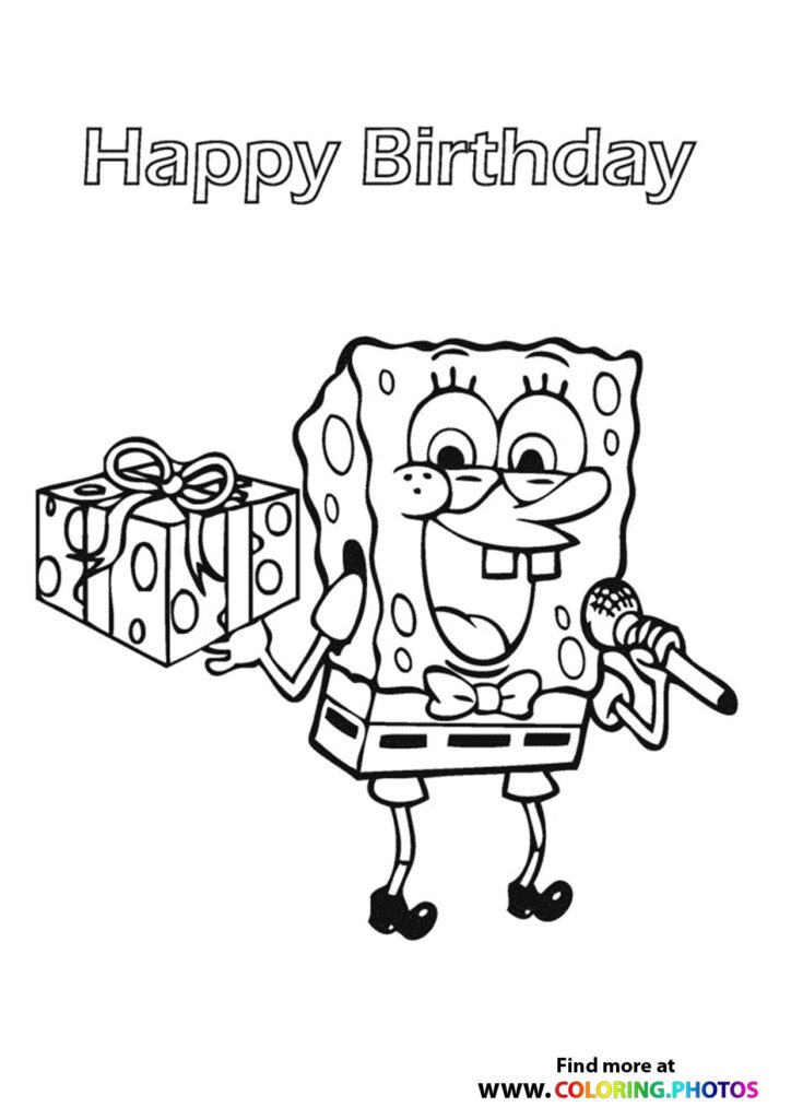 SpongeBob SquarePants - Coloring Pages for kids | Free print or download