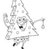 SpongeBob Christmas coloring page