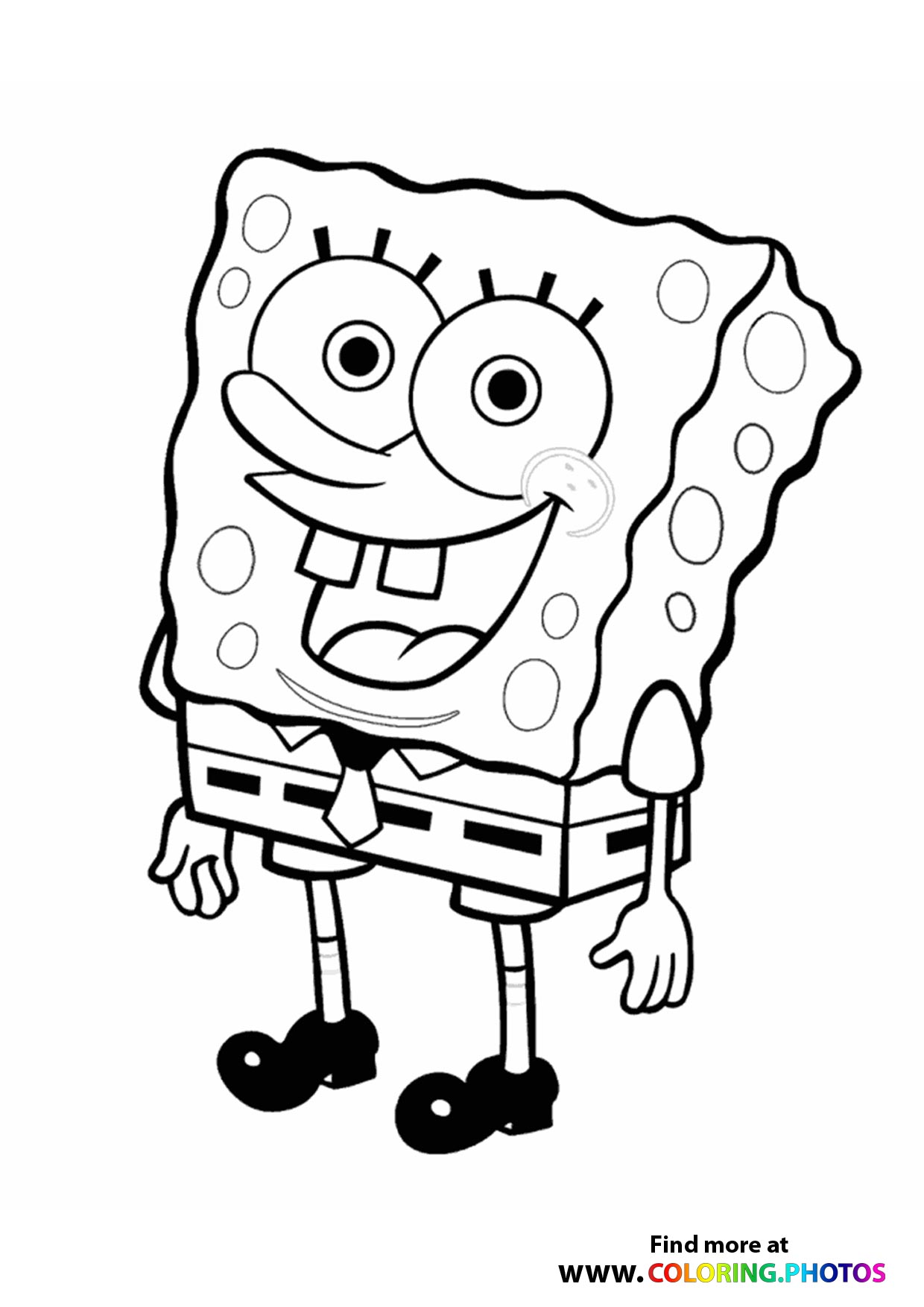 SpongeBob Adult Coloring Page