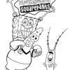SpongeBob, Patrick and Plankton coloring page