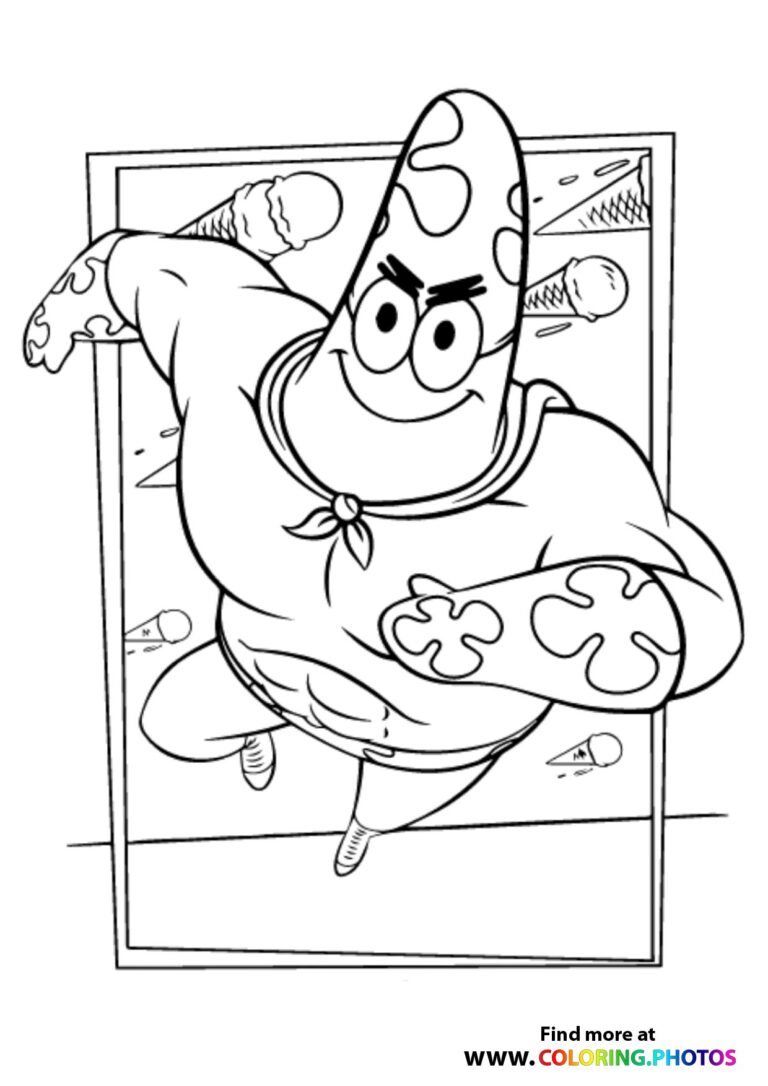 SpongeBob, Patrick and Plankton - Coloring Pages for kids