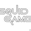 Squid game logo coloring page