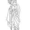 Saint Nicholas coloring page