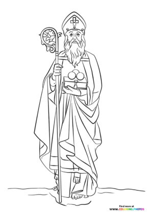 Saint Nicholas coloring page