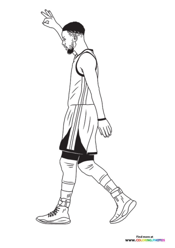 Stephen Curry - Coloring Pages for kids