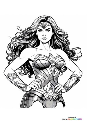 Strong Wonder Woman posing
