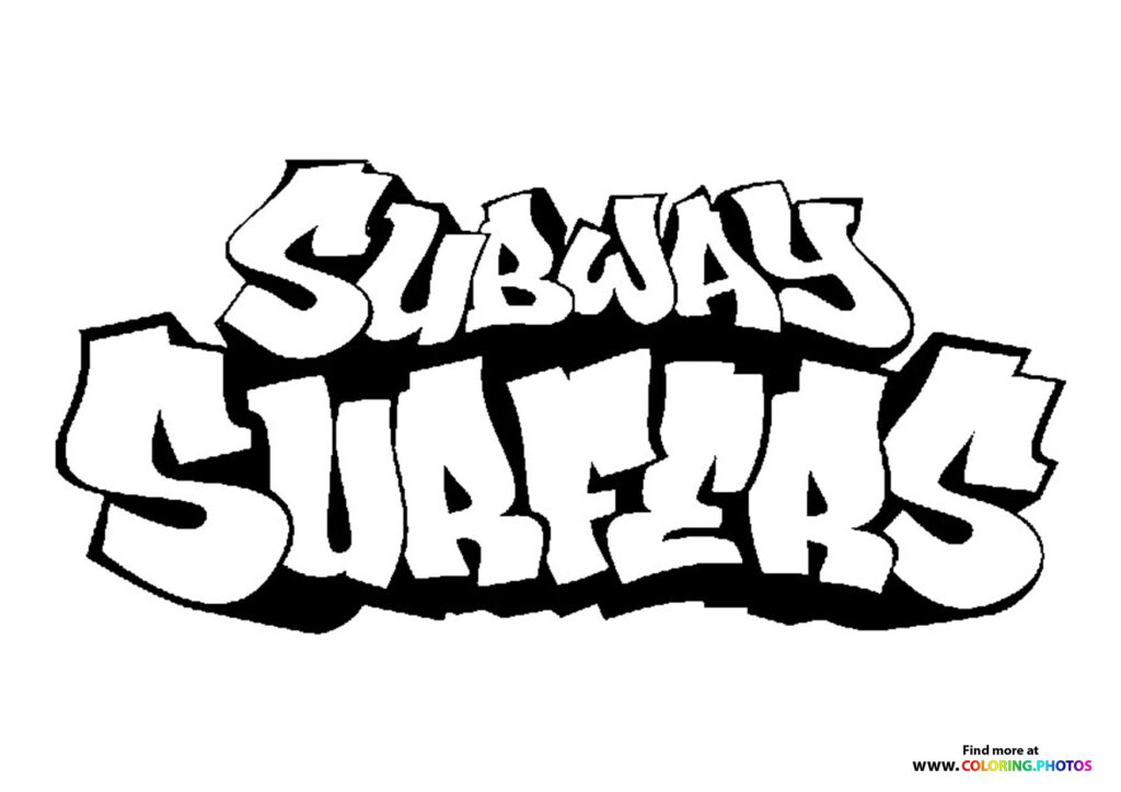 Subway Surfers Logo Coloring Pages For Kids