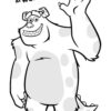 Sulley waving - Monsters at work