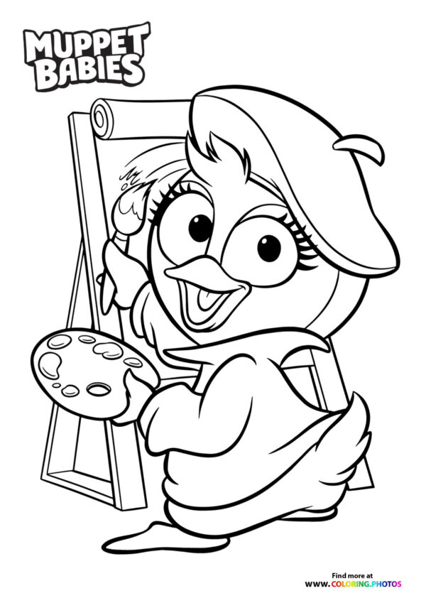 Summer - Muppet Babies coloring page