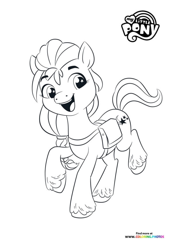 Sunny Starscout jumping coloring page