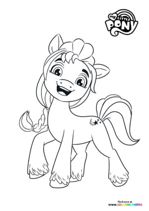 Sunny Starscout posing coloring page