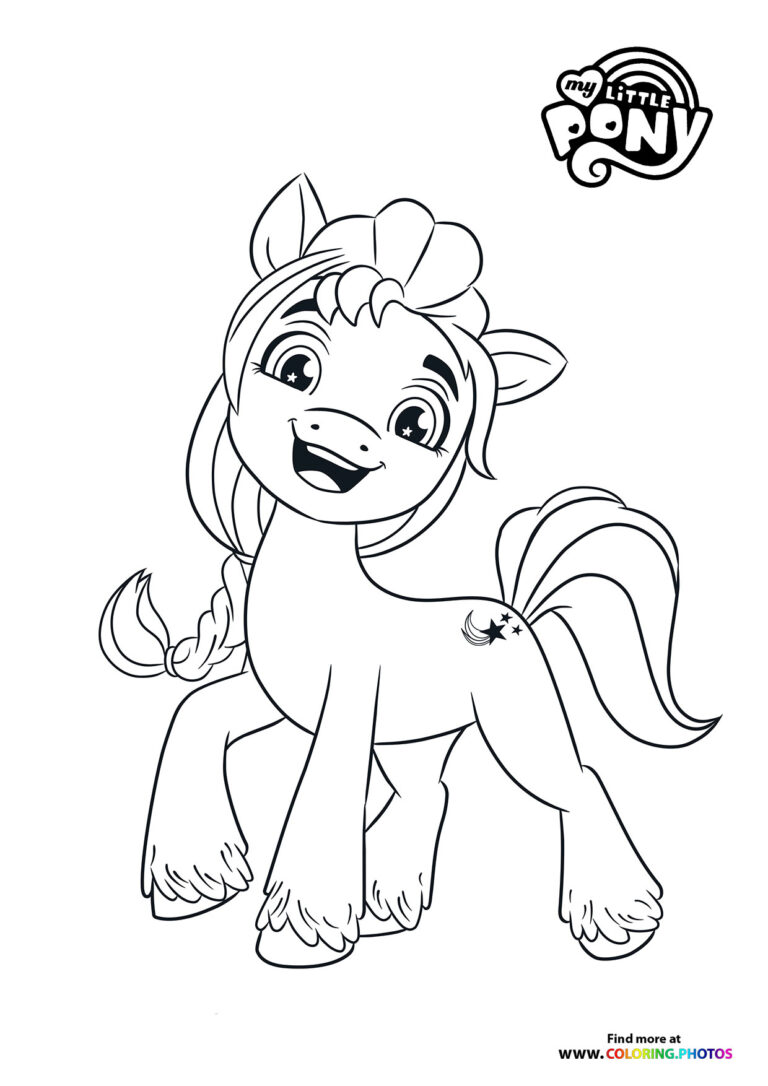 Izzy Moonbow posing - Coloring Pages for kids