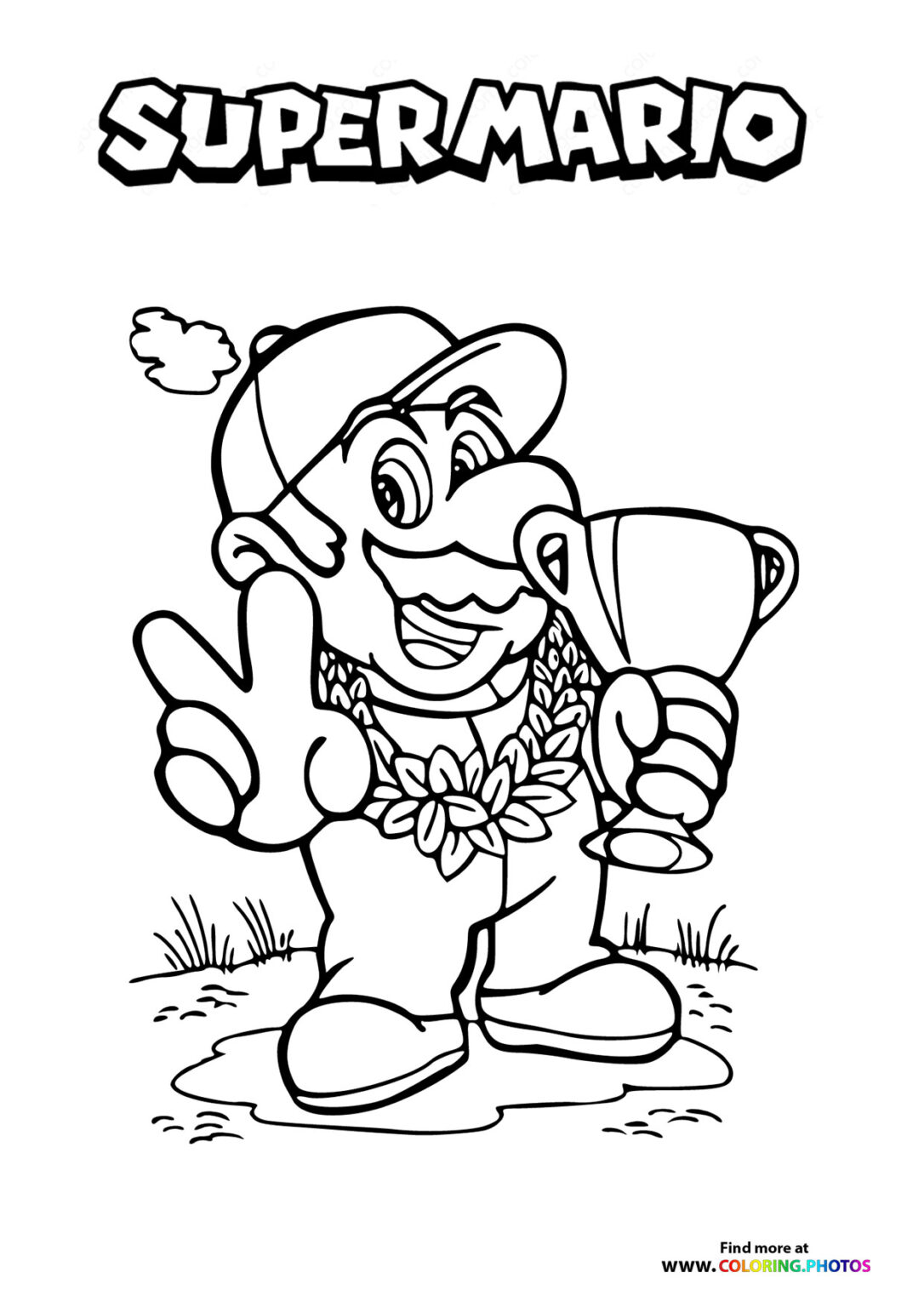 Mario and Luigi - Coloring Pages for kids