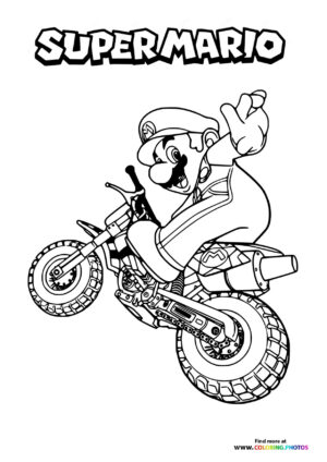 Super Mario on motorbike