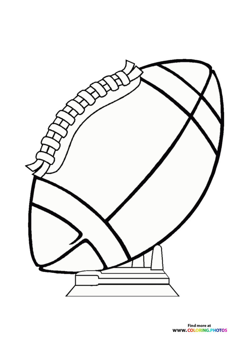 Super Bowl Coloring Pages for kids Free print or download