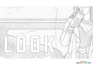 SuperGirl Partial Poster