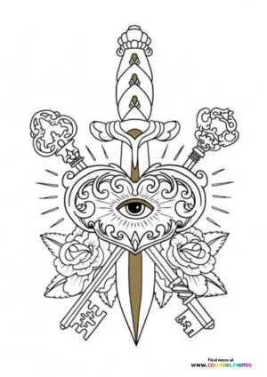 tattoos adult coloring pages free and easy printable pages or download
