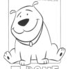 T-bone from Clifford coloring page