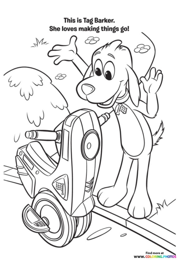 Tag Barker coloring page